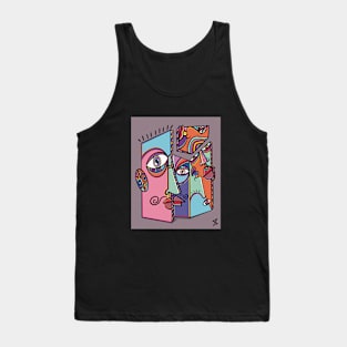 Facing Life With its Many Faces Tank Top